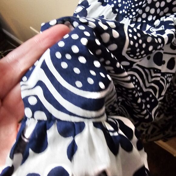 Trina Turk Maxi Dress Womens Small Off Shoulder Floral Vacation Cruise Organic - Picture 11 of 14